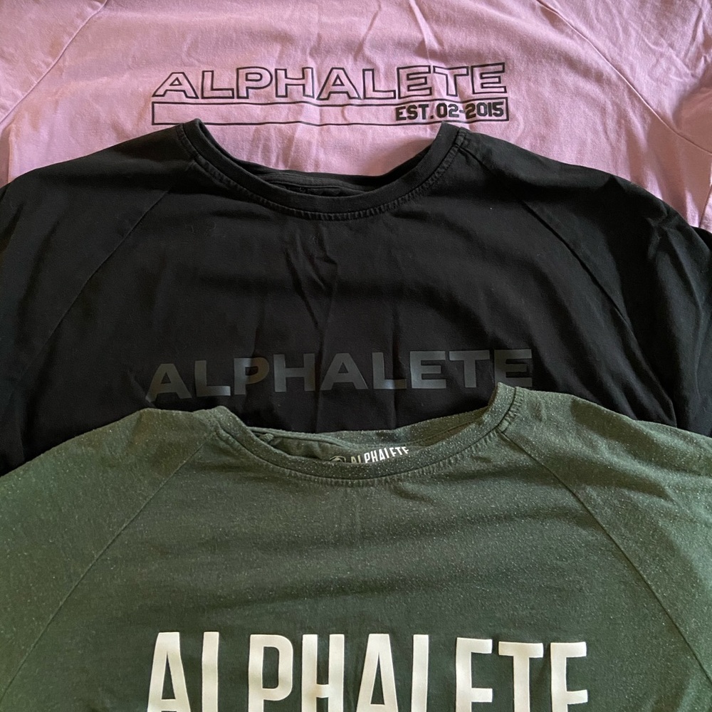 Alphalete athletic shirts